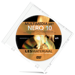 DVD met lesmateriaal bij het boek Multimedia met Nero 10.